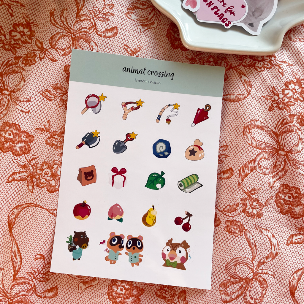 Sticker sheet - animal crossing