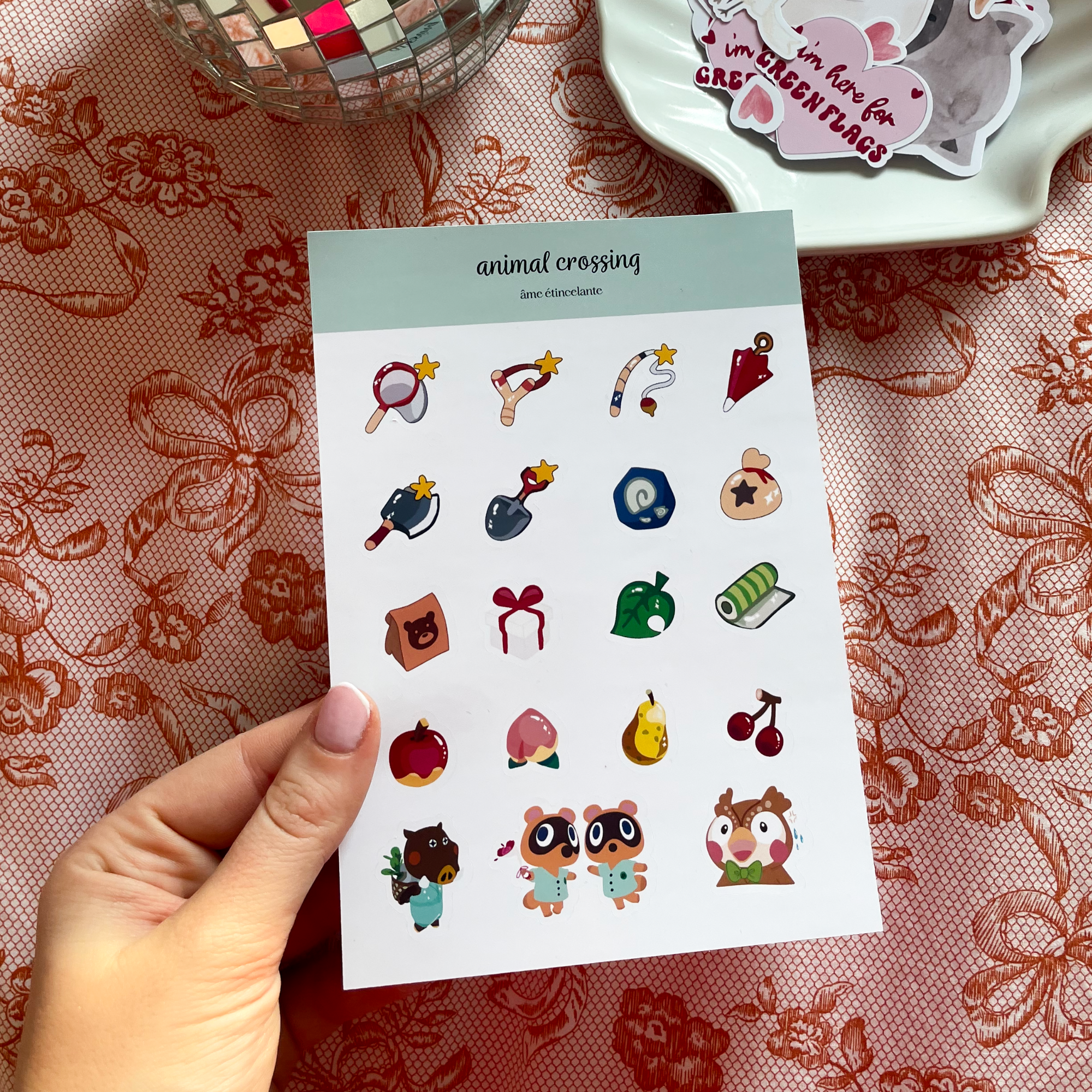 Sticker sheet - animal crossing
