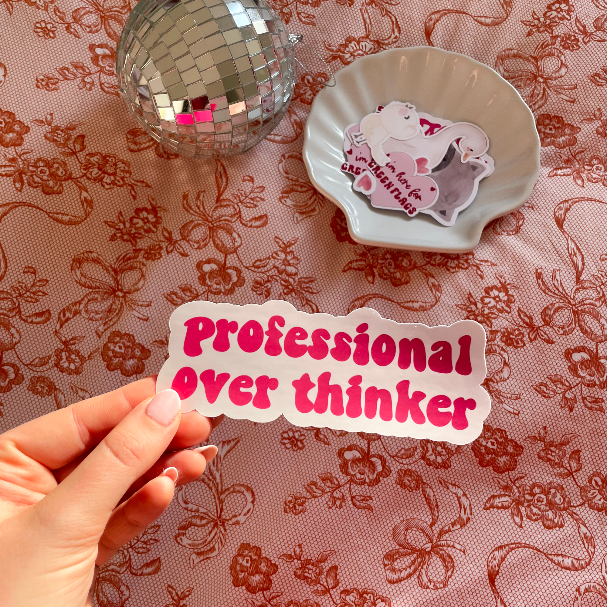 Single sticker - professional overthinker