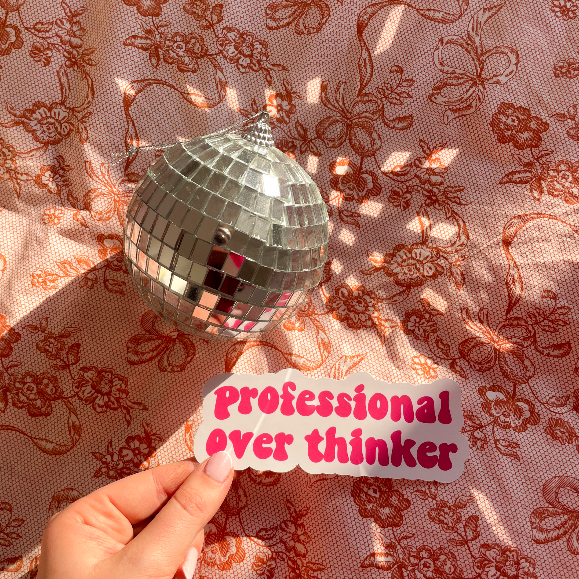 Single sticker - professional overthinker